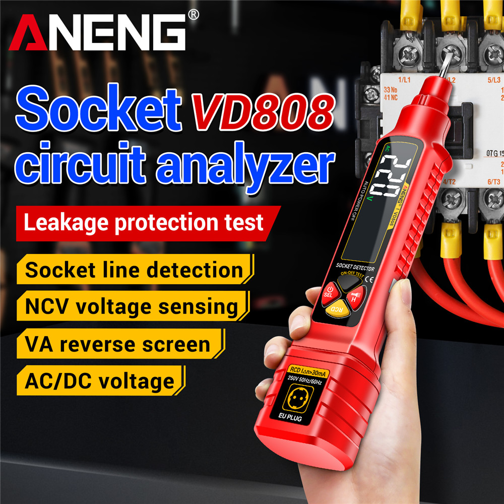 Power Tools Voltage - Tester di potenza di presa ANENG