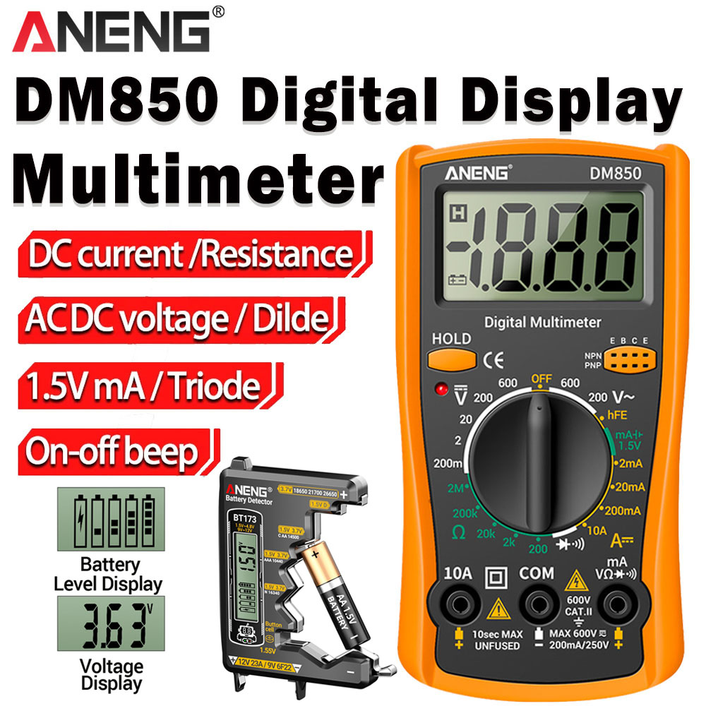 Power Tools Software - Multimetro Digitale ANENG DM850 + BT173,