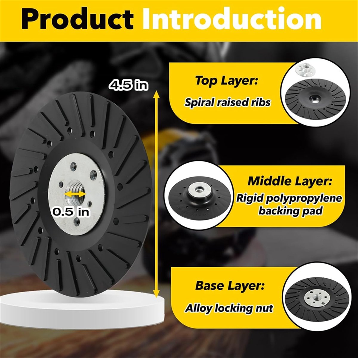 Angle Grinder 4.5 - Y1044A J~(Confezione da 2) Platorello per
