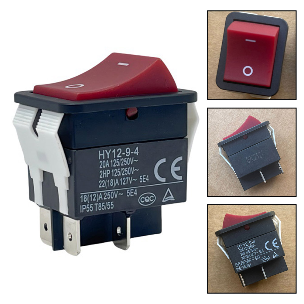 Power Tools For Woodworking - Interruttore a bilanciere HY12-9-4 20A AC250V