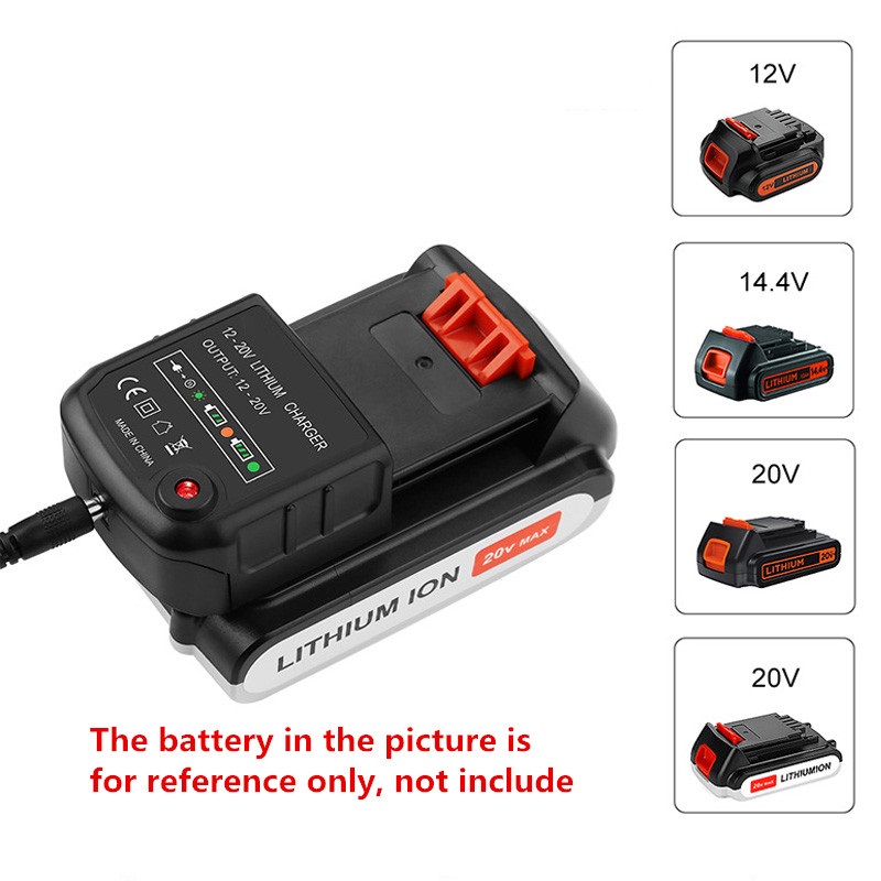 Power Tools Universal Battery - Caricabatteria agli ioni di litio sicuro