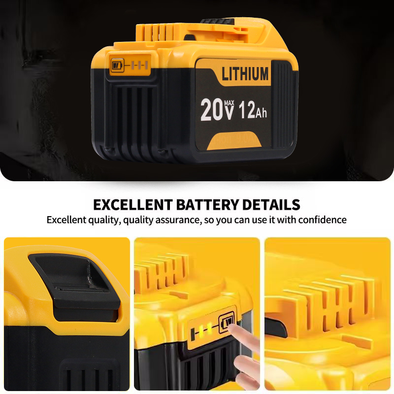 Batteria di ricambio da 12.0Ah - Power Tools Yellow And Black recensione e prezzo