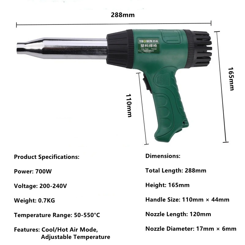 Pistola termica ad alta temper - Heat Gun Variable recensione e prezzo