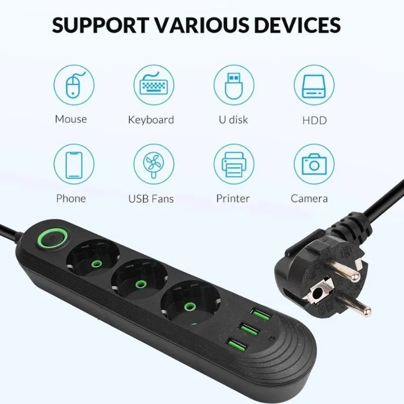 Presa AC con Spina EU e 3 Port - Power Tools Extension recensione e prezzo