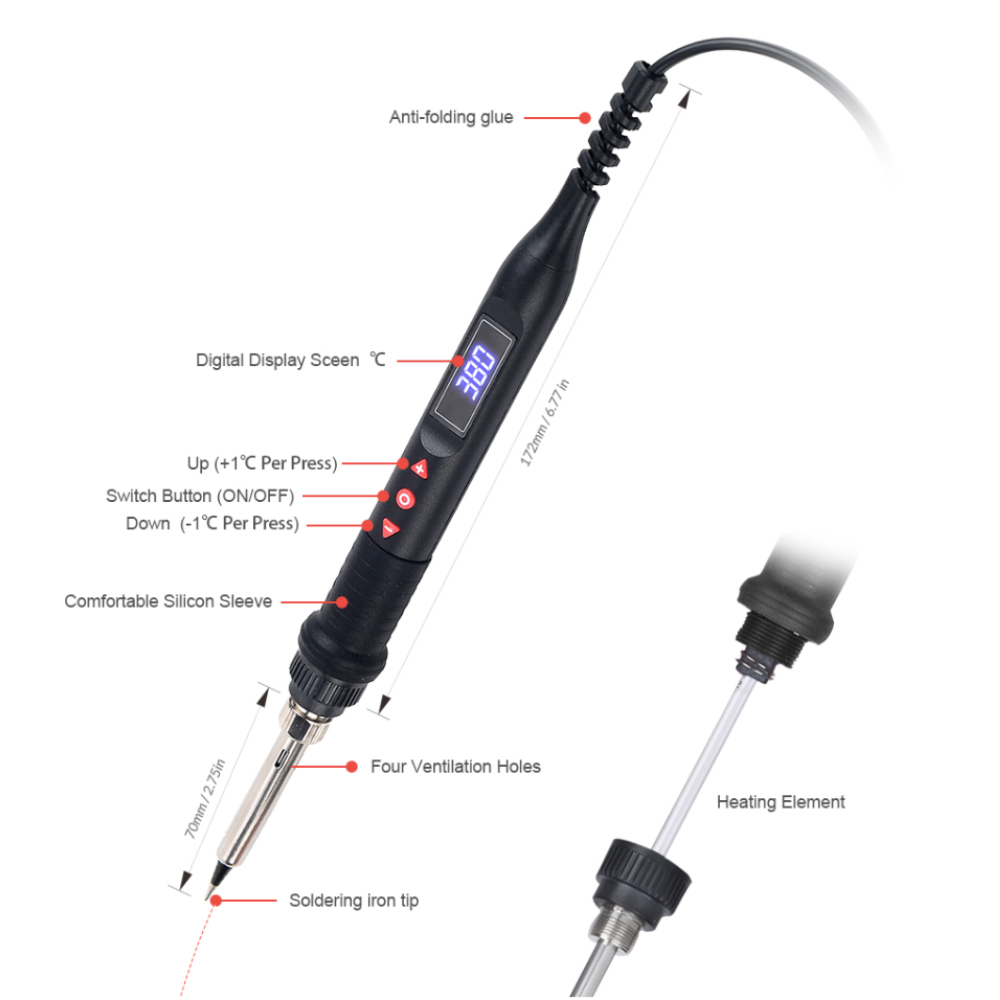 JCD 750W Micro pistola termica - Heat Gun Variable recensione e prezzo