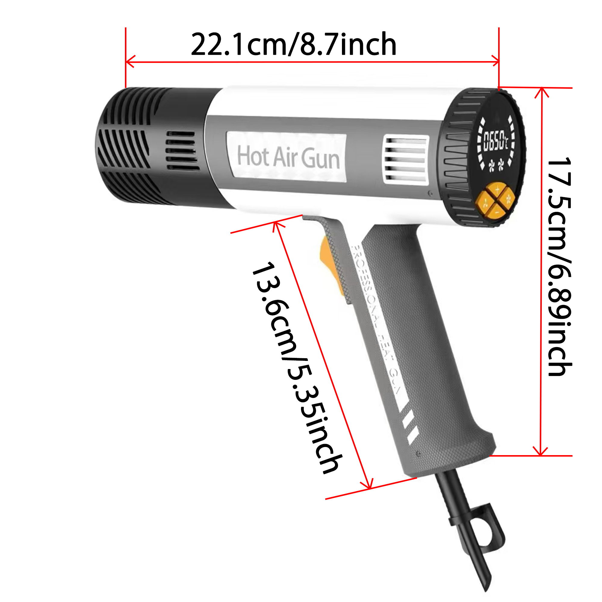 Pistola termica 60 ℃ - 650 ℃   - Heat Gun Variable recensione e prezzo